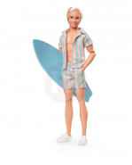 Barbie The Movie Doll Ken Wearing Pastel Striped Beach Matching Set